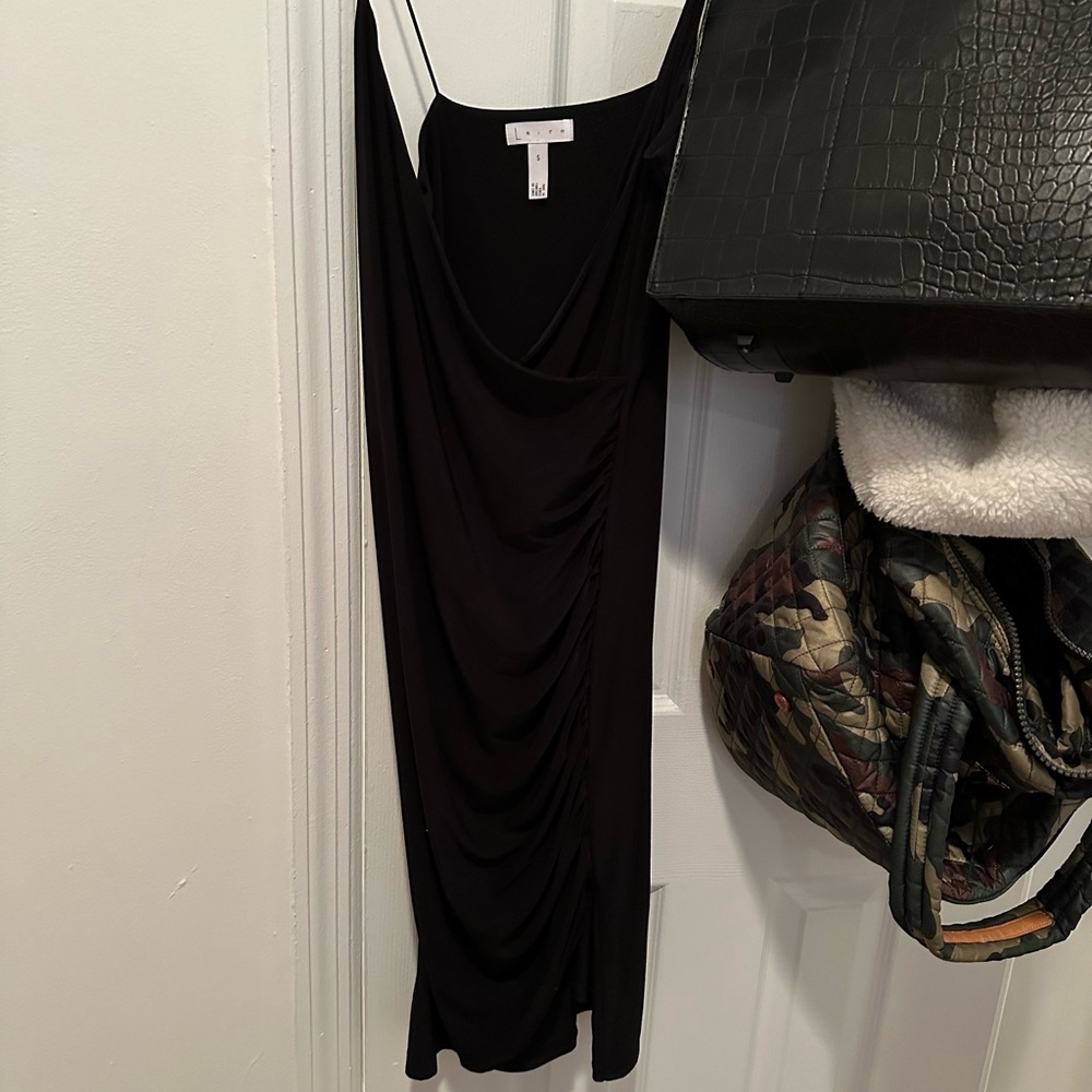 Leith black bodycon dress
